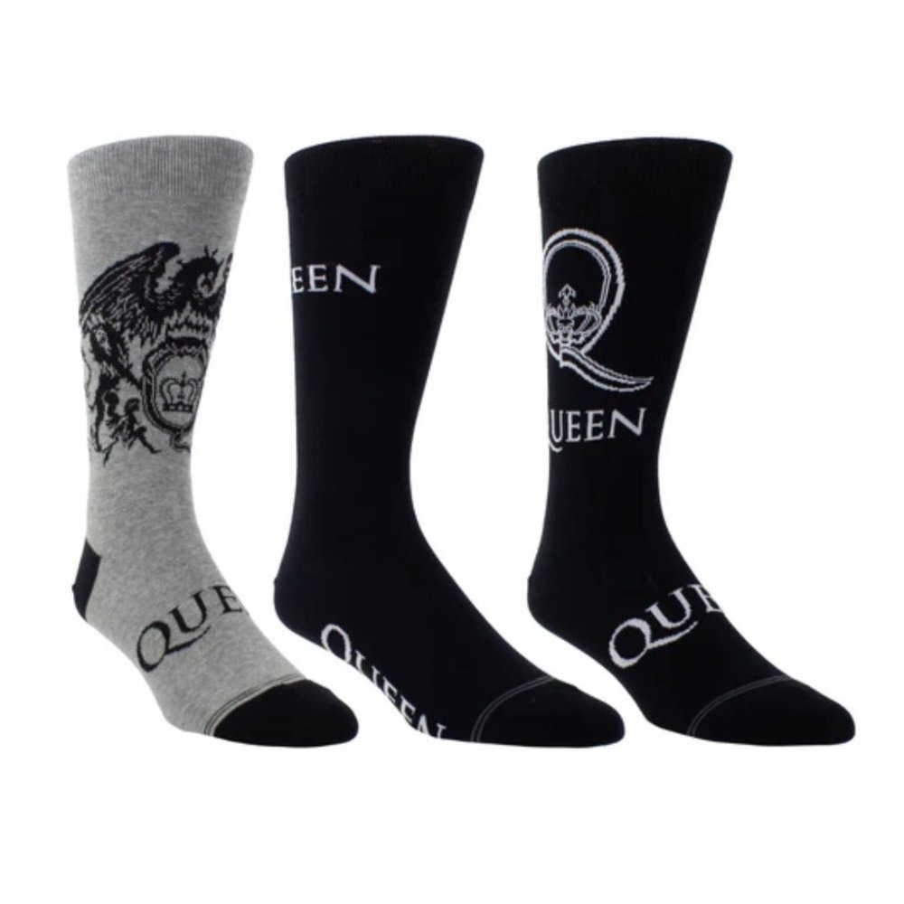Queen Socks Logos and Crests 3 Pack